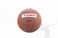 мяч для тренировки метания резиновый, 600 г polanik jrb-0,6