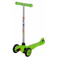 самокат для детей "bibitu sweet", цвет зеленый, колеса 120 мм (нескольз. платформа)