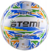мяч волейбольный atemi tropic, резина, цветной