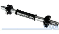 гриф гантельный titan ф26х5 мм, l-350 мм, с мягкой обрезиненной ручкой, з/г