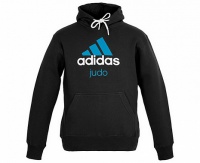 толстовка с капюшоном adidas community hoody judo черно-синяя adichj