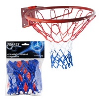 баскетбольная сетка torres бело-красно-синяя