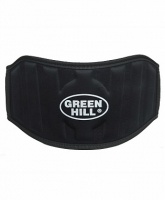 пояс тяжелой атлетики green hill wlb-6732a, текстиль, черный