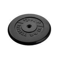 диск обрезиненный titan 26 мм 20 кг. черный