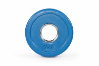 цветной тренировочный диск 2,0 кг (малый, цвет - синий)