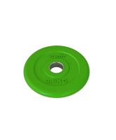 диск обрезиненный bb-201, d=26 мм, зеленый, 0,5 кг