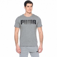 футболка мужская puma power rebel logo tee 59400503 серая