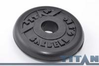 диск обрезиненный titan 31 мм 0,5 кг. черный