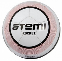 мяч футбольный atemi rocket р.5 бело-красный