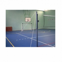стойка волейбольная для зала, на растяжках, с механизмом натяжения, универсальная м52в (пара)