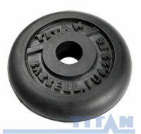диск обрезиненный titan 31 мм 1,25 кг. черный