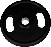 диск обрезиненный с ручками larsen nt121n 25,6 мм 15 кг черный