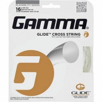 теннисная струна gamma glide cross string 16 (transparent) 1 натяжка