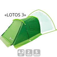 палатка лотос 3, летняя, спальная