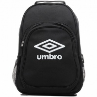 рюкзак спортивный umbro team backpack, 2 отделения + мини-органайзер, черн/бел.