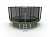 батут с внешней сеткой и лестницей, диаметр 16ft (зеленый)