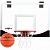 баскетбольное кольцо мини, размер щита 45,7х30,5 см 52.002.00.0