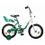 велосипед novatrack 14" maple зеленый с сиденьем для куклы