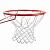 кольцо баскетбольное joerex с сеткой e02, красный