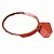 кольцо баскетбольное № 7 амортизационное, диаметр 450 мм, красное