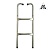 лестница для батута dfc 6-10 ft (две ступеньки)