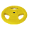 диск обрезиненный bb-201, d=26 мм, желтый, 15 кг